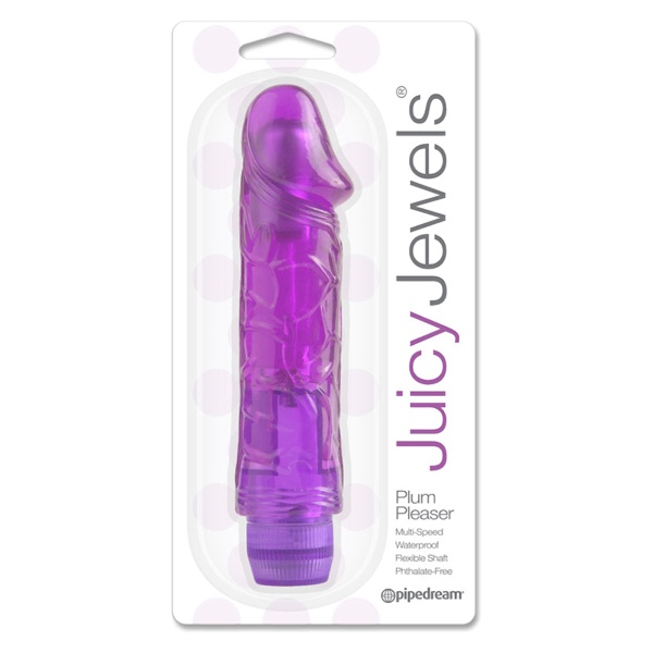 Pipedream Juicy Jewels Plum Pleaser Vibrator: 1-pack
