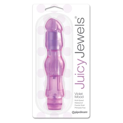 Pipedream Juicy Jewels Violet Mood Vibrator: 1-pack