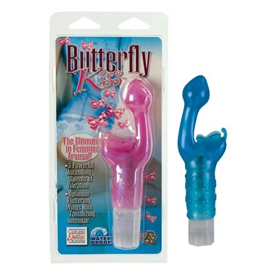 California Exotics Butterfly Kiss Vibrator- Pink: 1-pack