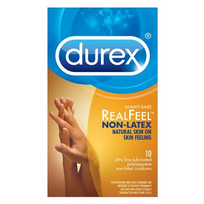 Durex Avanti Bare Real Feel Non Latex Condoms: 10-Pack