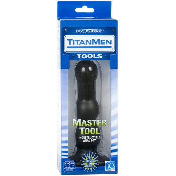 TitanMen Master Tool #3 - Black, Butt Plug, Doc Johnson