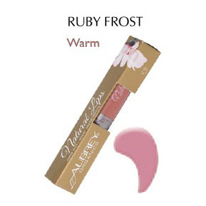 Natural Lips Sheer Tint, Ruby Frost, 7 g, Aubrey Organics