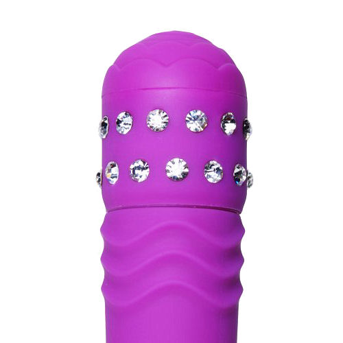 Clearance - Precious Pleasure Gem Accented Wand Massager