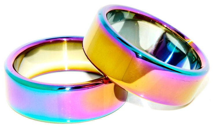 3/4 Wide Rainbow Cock Ring
