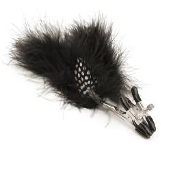 Feather Nipple Clamps - Sexy, Adjustable Clamps