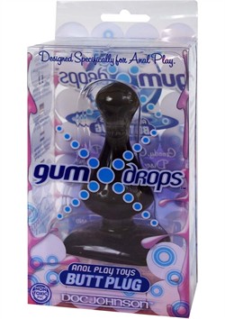 Gum Drops Butt Plug Charcoal - Anal Toy