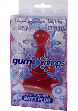 Gum Drops Butt Plug Red - Anal Toy