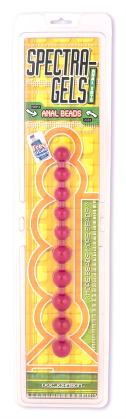 Spectragels Anal Beads Purple - Anal Toy