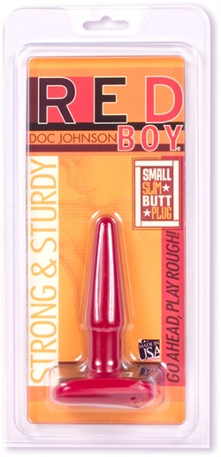 Red Boy Small/slim Butt Plug - Anal Toy