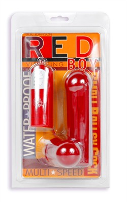 Red Boy Vibrating Small Ballsy - Anal Toy