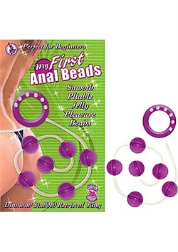 My First Anal Beads Purple - Anal Toy