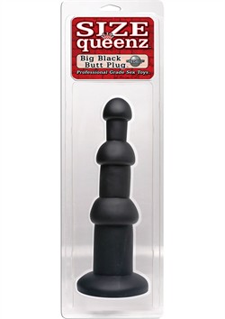 Size Queenz Big Black Butt Plug - Anal Toy