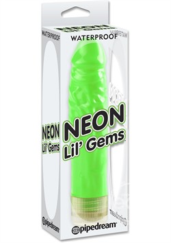 Neon Lil Gems Vibrator Waterproof Green