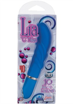 Lia G Bliss Silicone Vibrator Waterproof 4.25 Inch Blue