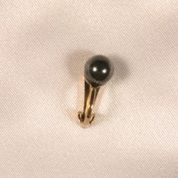 Non-Piercing Gold and Hematite Navel Clip - Erotic Jewelry by Sylvie Monthule