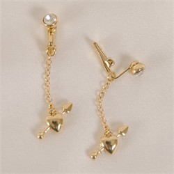 Gold Cupid Labia Clips - Erotic Jewelry