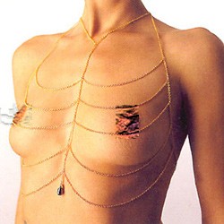 Bustier Draped Pearl - Erotic Jewelry