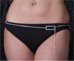 Faux Buckle Belly Chain
