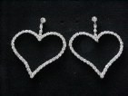 2" Heart Earrings