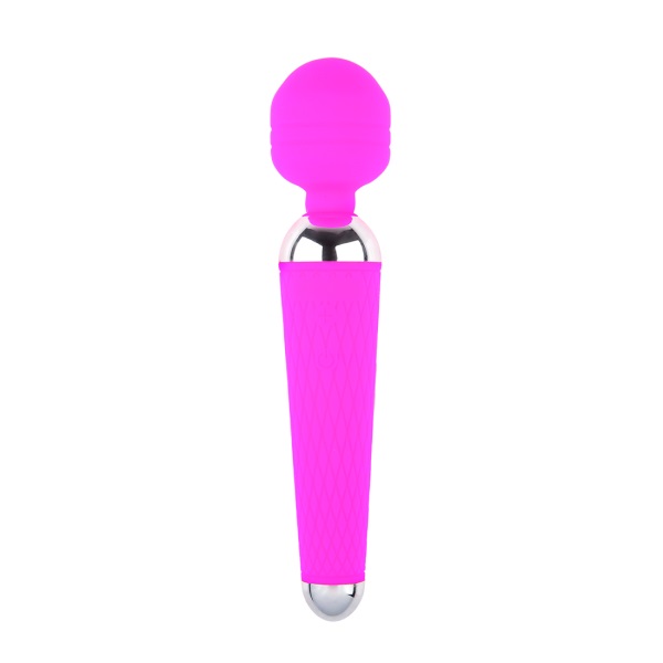Microphone Shaped 16 Speed Vibrator Waterproof USB Rechargeable Silicone G-spot Massager AV Vibe Female Masturbation Toy JM-682 - Pink