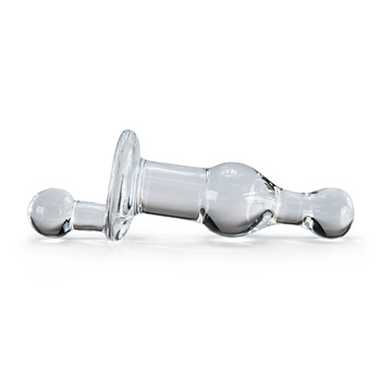 Glass butt plug - Clear delight